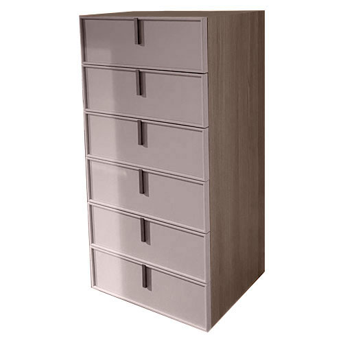 Комод высокий ONICE, цвет Matwood Grey / Ecru Opaco 