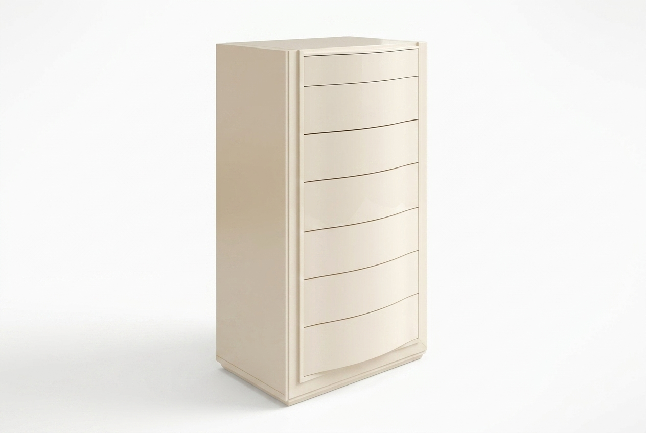 FLOR Комод высокий, цвет 206 GESSO Fasolin