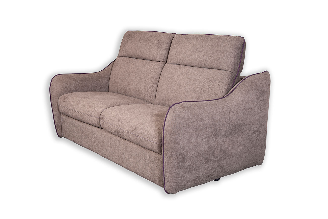 MORONI Диван-кровать 3-местный, ткань BRONX 10 BROWN/PURPLE,  цвет 01/10, cat.P Cubo Rosso