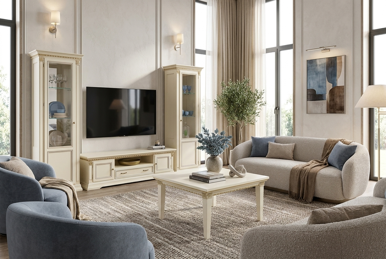 TREVISO AVORIO Тумба ТV MAXI Camelgroup